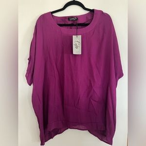 CNFIO Comfort & Confidence Women’s Purple Blouse NWT Size Medium